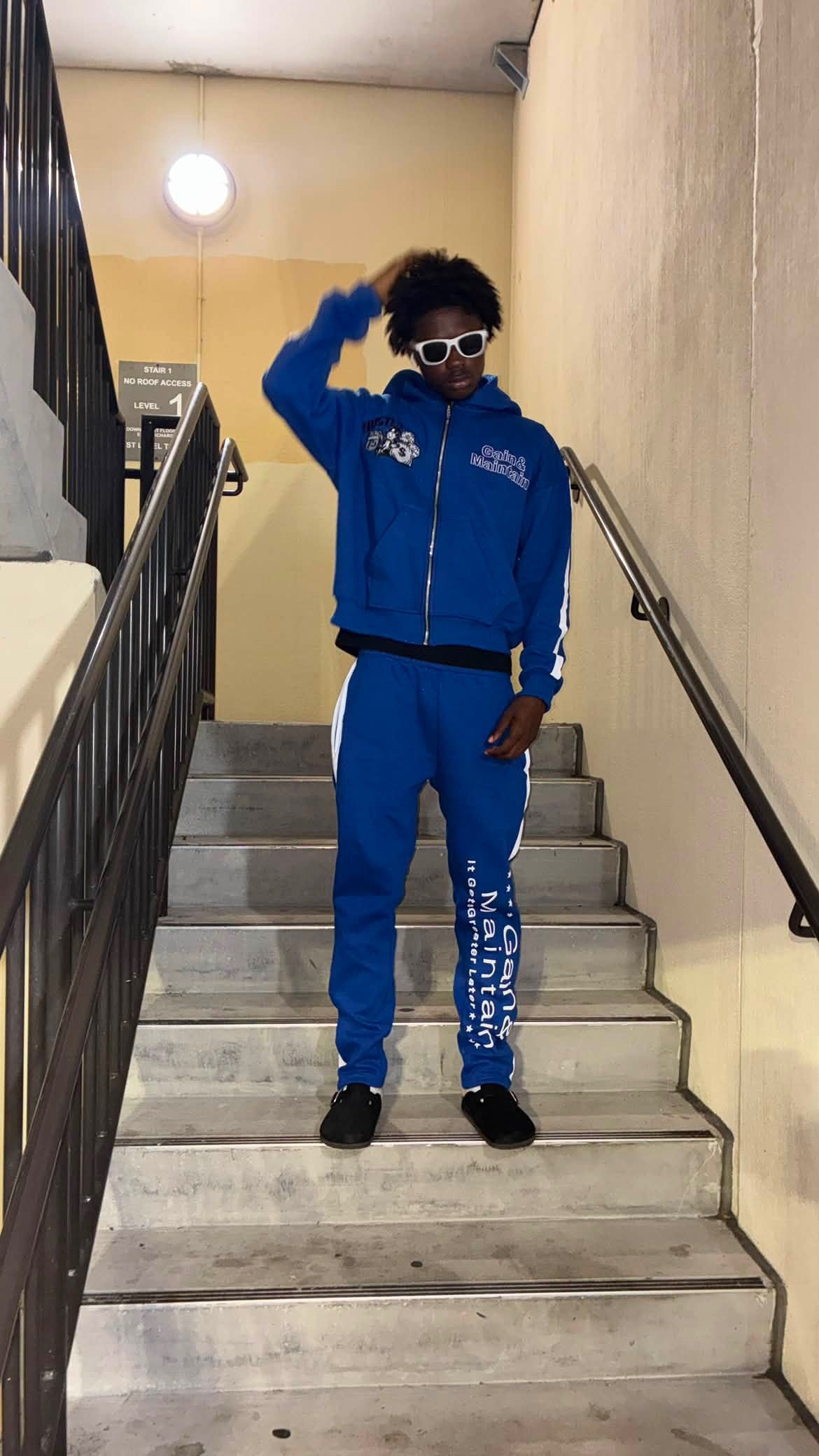 Gain&Maintain Full SweatSuit Blue