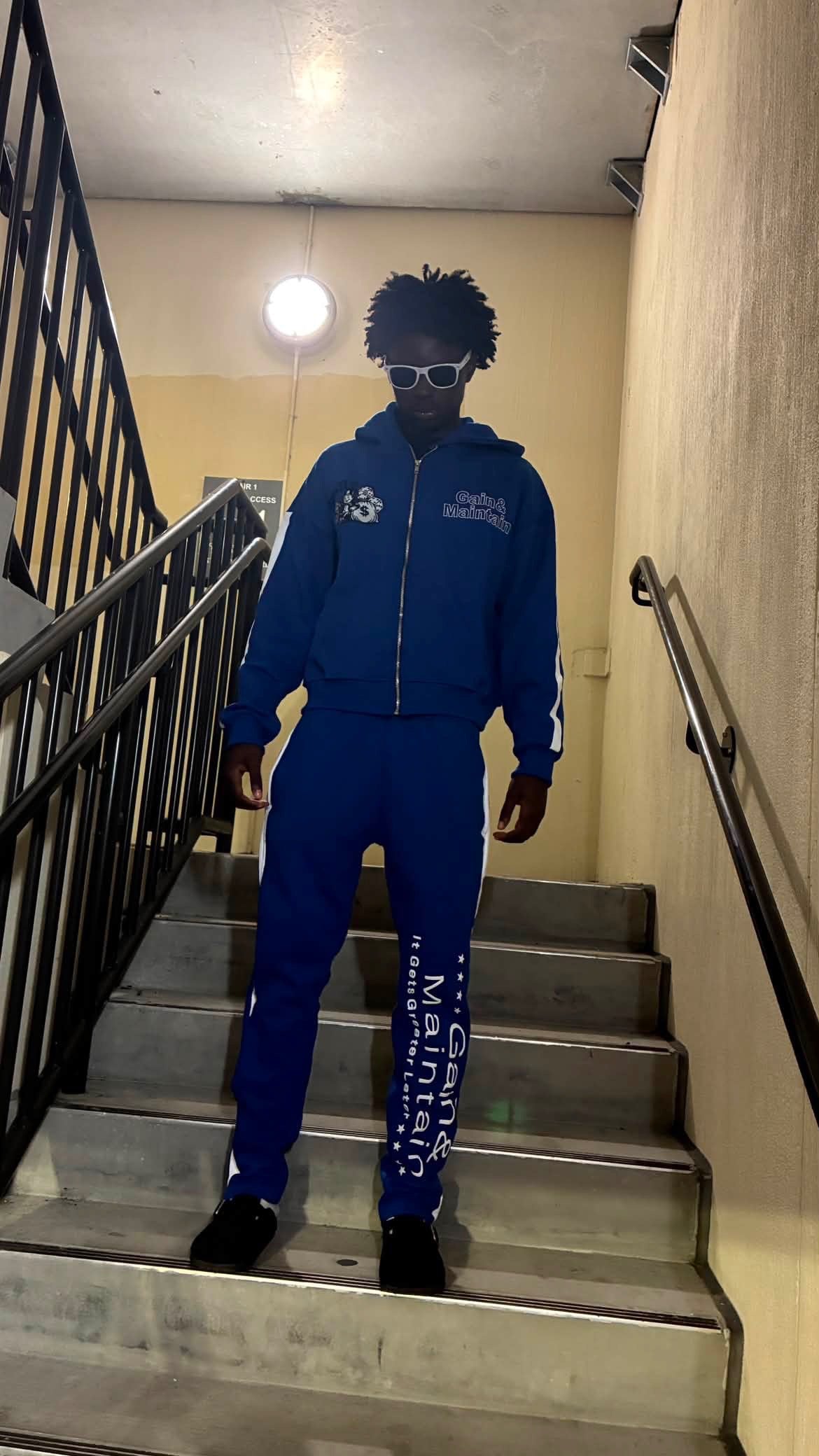 Gain&Maintain Full SweatSuit Blue