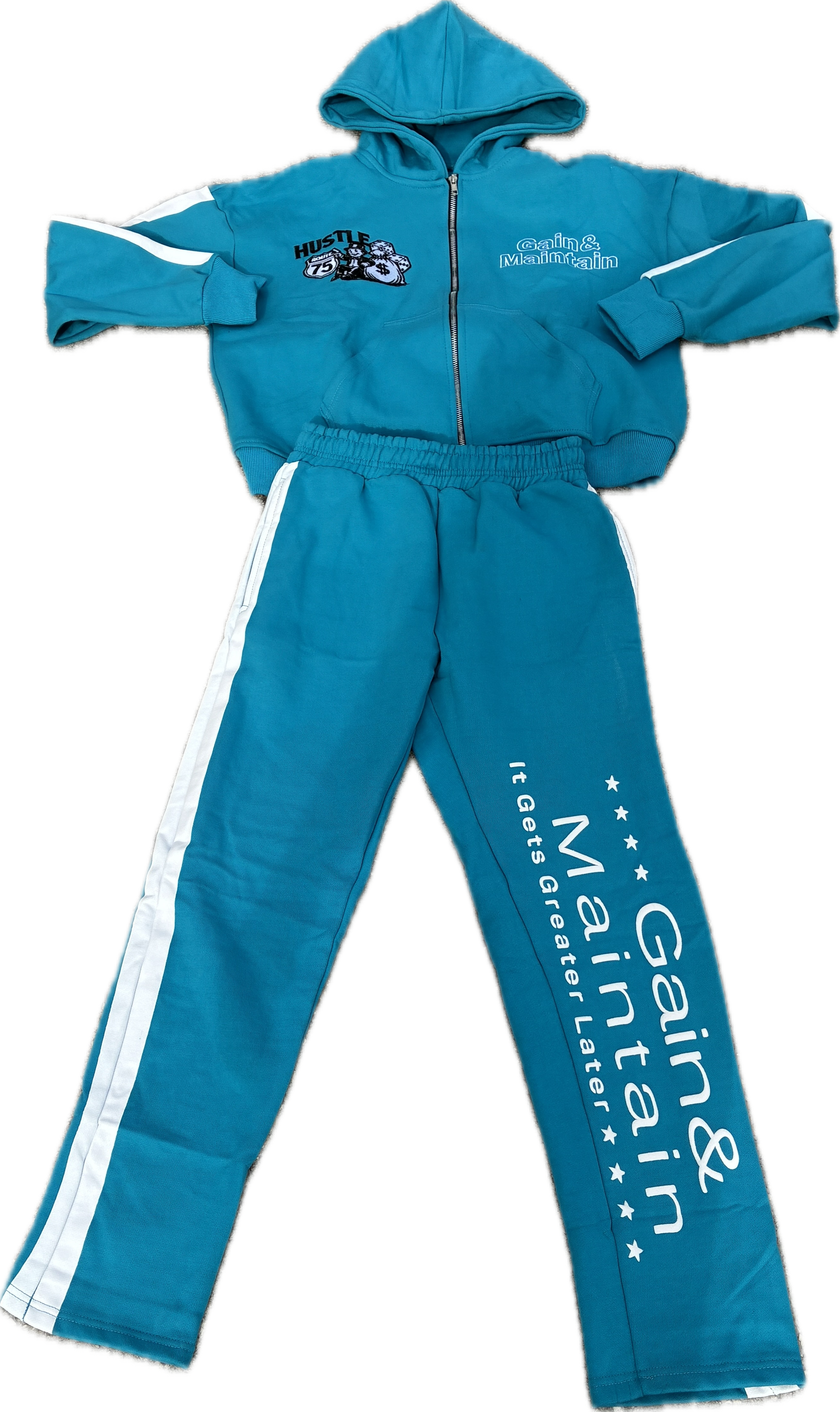 Gain&Maintain Full SweatSuit Light Blue